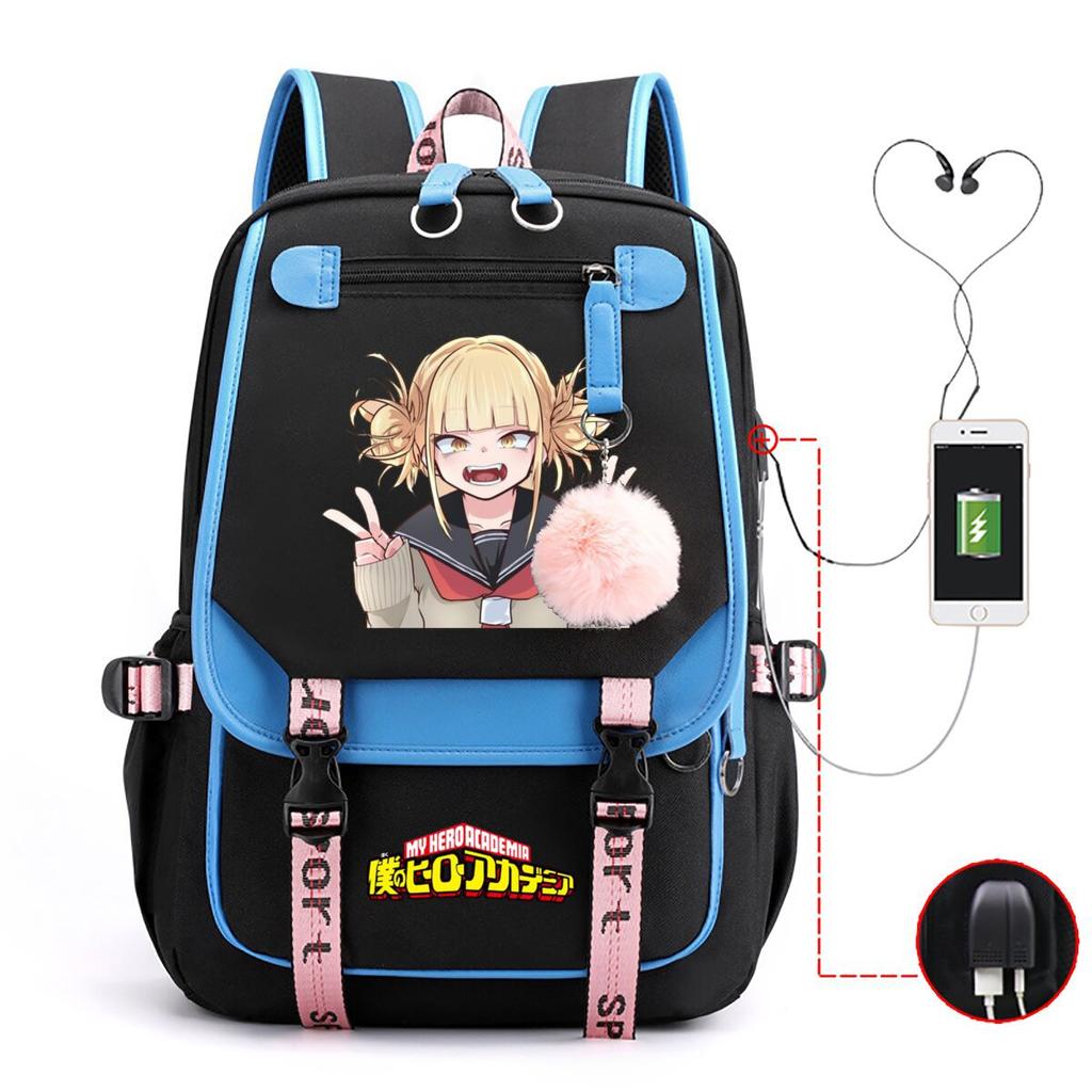 My Hero Academy Has the Same Peripheral Backpack, Animation Two-dimensional Printing, Primary and Secondary School Schoolbag.