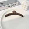 Fashion Large Matte Claw Clip Acrylic Korean Style Thin Shark Clip Ponytail Clip Solid Color Geometric Hair Claw Face Washing