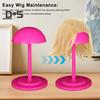 Mushroom Top Wig Stand Height Adjustable Easy Assembly Portable Wig Head Holder Tools Multifunction Hat Display Show Rack