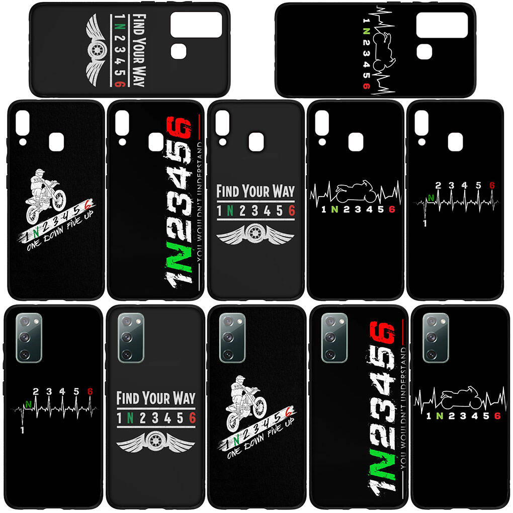 Phone Case for Samsung Galaxy S25 S23 S22 S24 Ultra FE A05 A06 A15 A16 A36 A37 A35 A54 A55 A56 A57 A25 A26 A53 Motorcycle Motorbike 1N23456 Art Cover