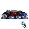 1600W Spitzenleistung HiFi-Soundverstärker Digitaler 4-Kanal-Audioverstärker Bluetooth Karaoke-Player UKW-Radio Unterstützung Fernbedienung
