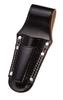 KOZUCHI Black Split Leather Pliers Holder, 2-Tier, Double-Stitched, Embossed, SP-07