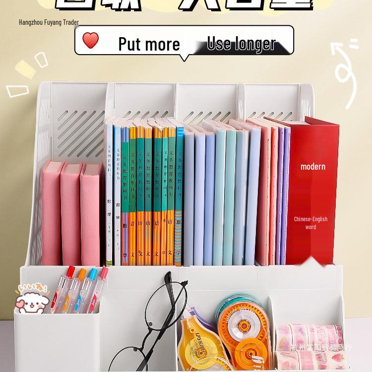 Children's Desktop Bookshelf & Storage Organizer
