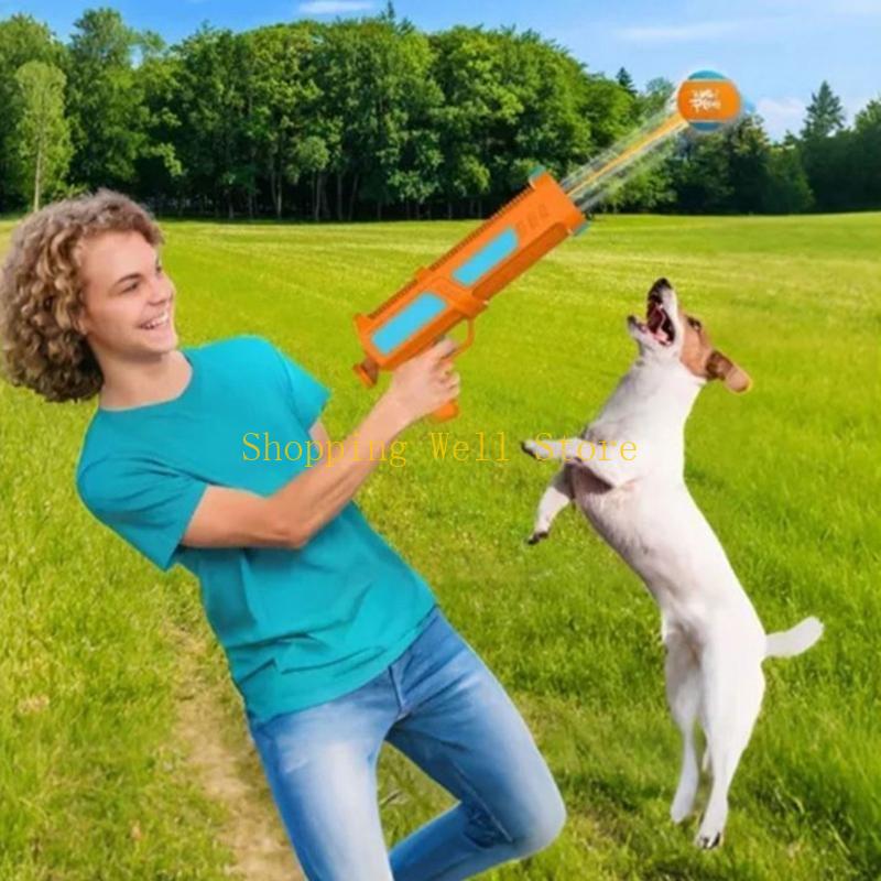 

KX4B Dog Exercise Thrower For Interactive Fetches Game Extended Throwing Distance And Simple Reloads Mechanism CN
