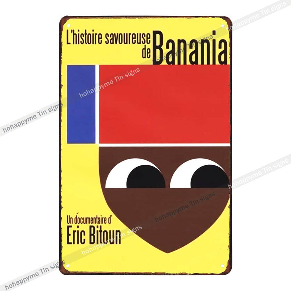 

BANANIA Metal Signs Funny Tin Painting Plaque Vintage Decorative For Bar Pub Club Cafe Poster Wall Stickers Home Decor 20x30cm 20x30cm（7.8x11.8inch）