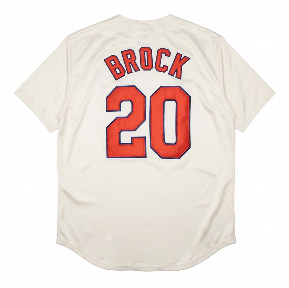 Men's Vintage-Style Stitched Baseball Jerseys 1 Ozzie Smith 6 Stan 9 Roger Maris 20 Lou Brock 45 Bob Gibson S-3XL