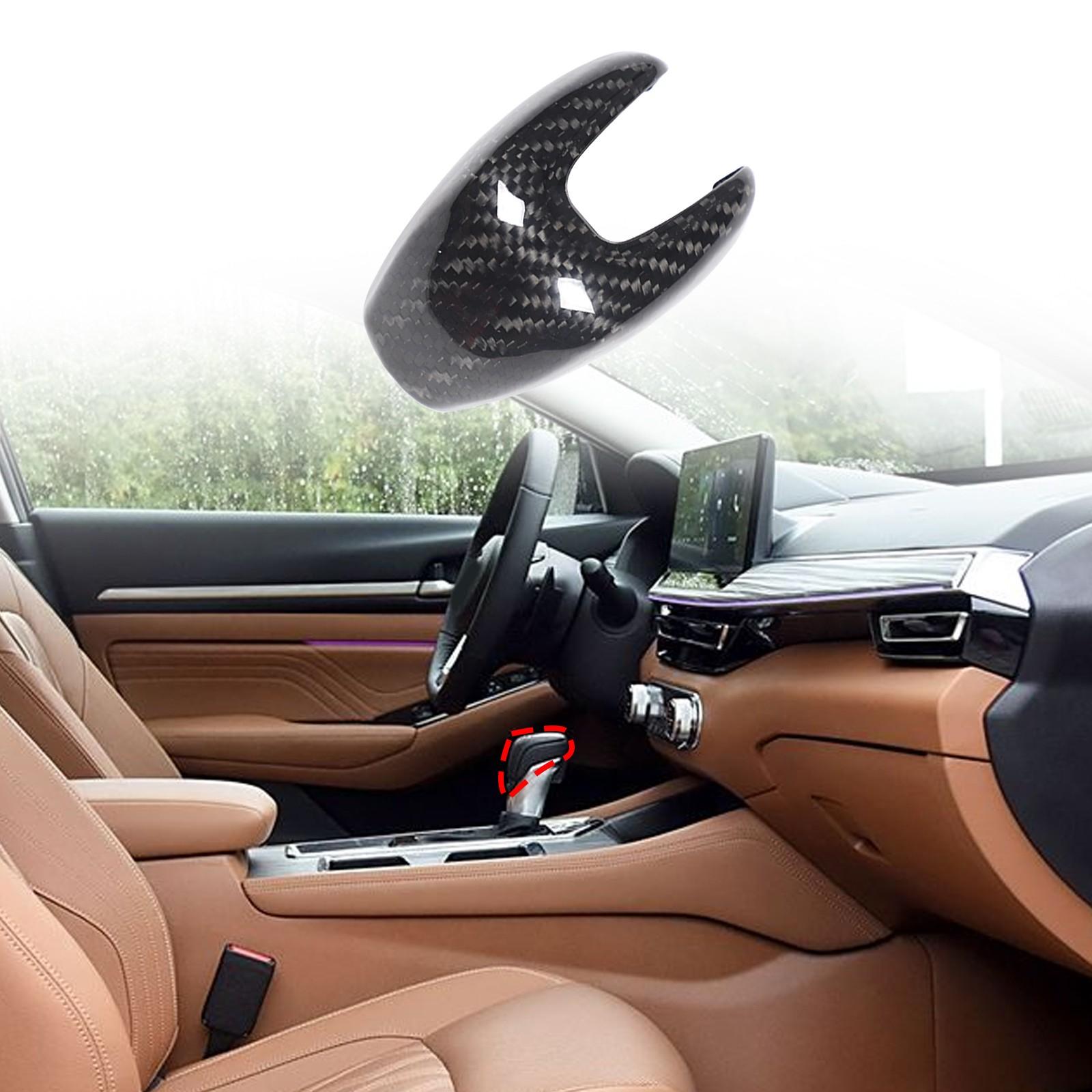 Real Carbon Fiber Gear Shift Knob Cover Trim For Nissan Altima L34 2018-