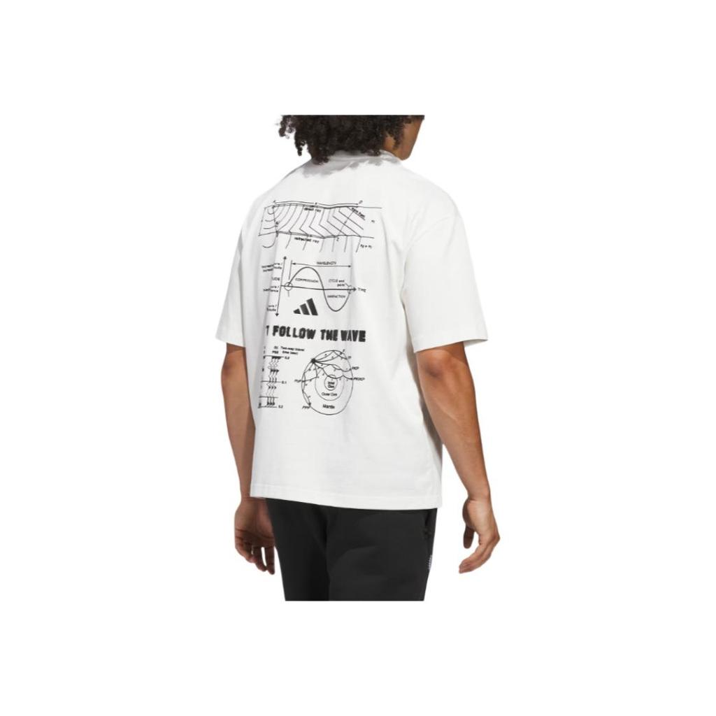 Adidas X Anthony Edwards Collaboration Loose Fit Crew Neck Sports Short Sleeve T-Shirt Men Tops JM2678