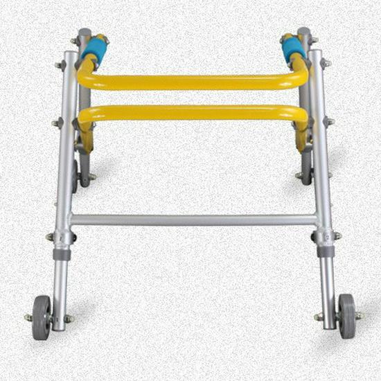 Four-Wheel Children's Walker for Lower Limb Rehabilitation
