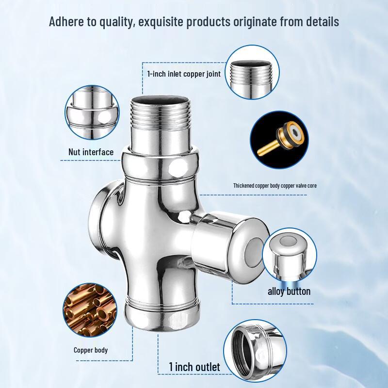 Canglin 1-inch Delay Press Flush Valve