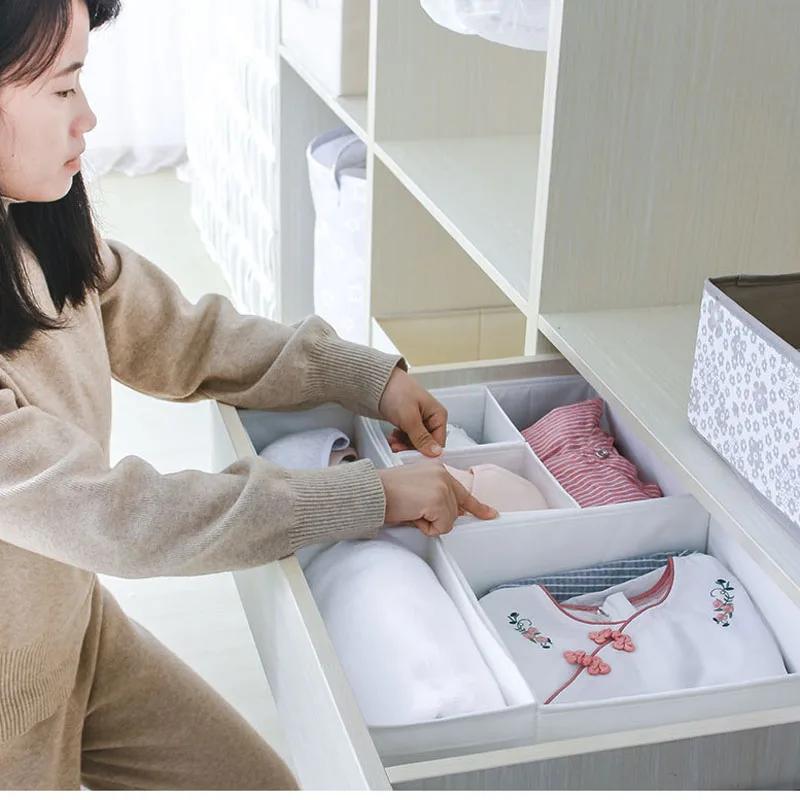 4 specifications Household Wardrobe Storage Baskets Large Capacity Clothing Toy Storage Bags Polyester Folding Desk Storage Box