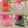 50 Pcs Organza Jewelry Gifts Drawable Box Wedding Gift Candy Mini Pouch Bag