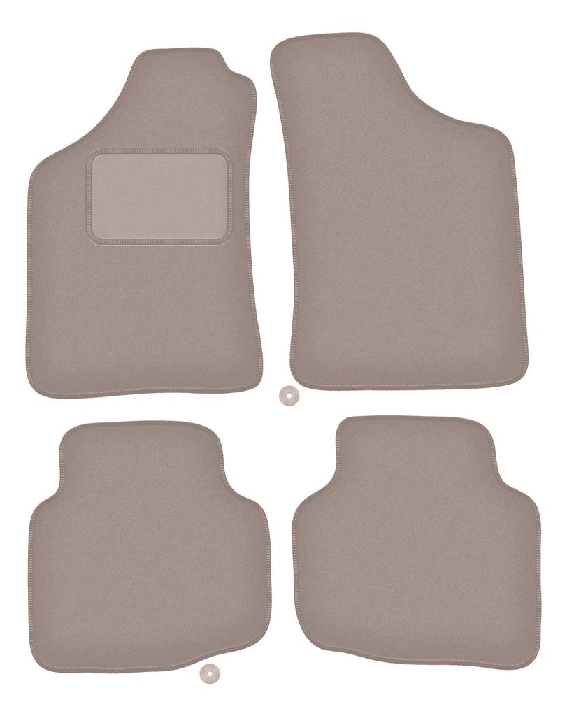 Beige velour floor mats for: Mitsubishi L200 Triton pickup (2001-2006)
