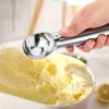 2Pack Ice Cream Scoop, Nonstick Anti-Freeze One Piece Aluminum Scooper Spoon, Heavy Duty Ice Cream Scoop with Comfortable Handle