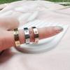 Trend Luxury Cross Stainless Steel Zircon Ring With Stone For Woman Girl For Men Couple Finger Wedding Ring bague femme