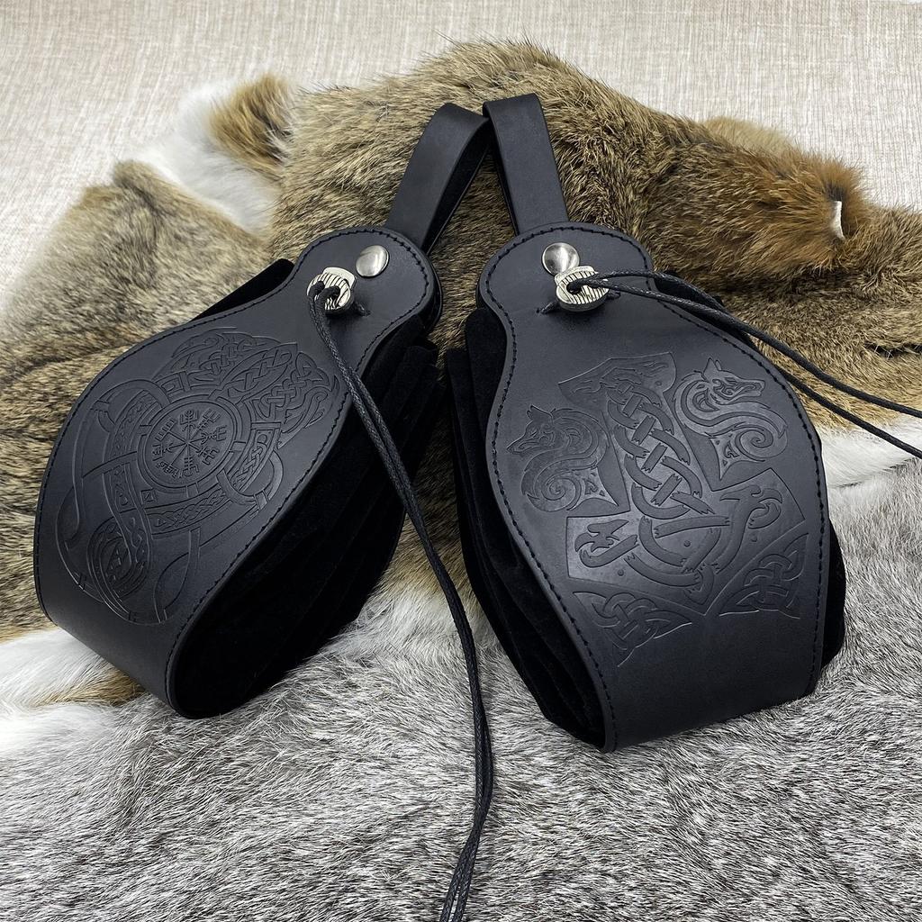 PU Leather Bag for DND Dice Game Tray 5 Celtic Designs Cute Drawstring Pouch  Role Playing RPG Gift Coin Purse