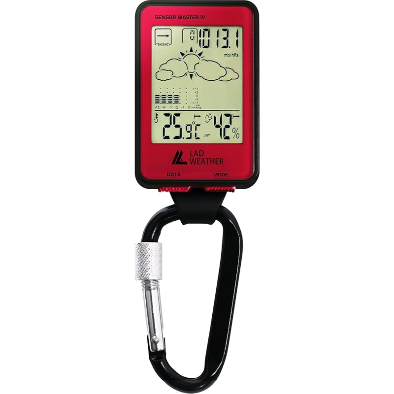 

[Rad Weather] Outdoor watch Direction altitude atmospheric pressure temperature weather forecast digital compass carabiner watch