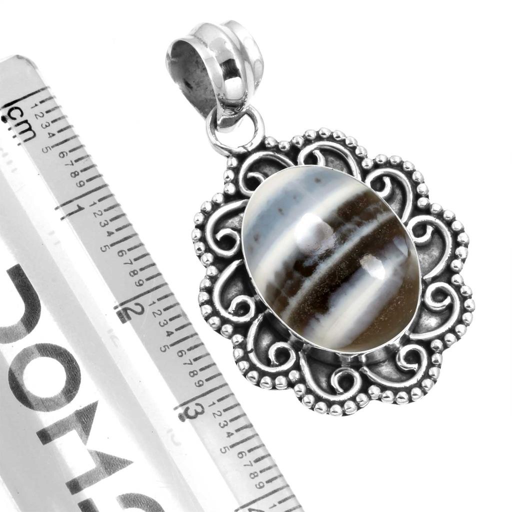 925 Sterling Silver Pendant Women Gemstone Handmade Jewelry New Year Gift Amazonite Angelite Blue Opal Botswana Agate Mohave Azurite Chrysocolla Boho