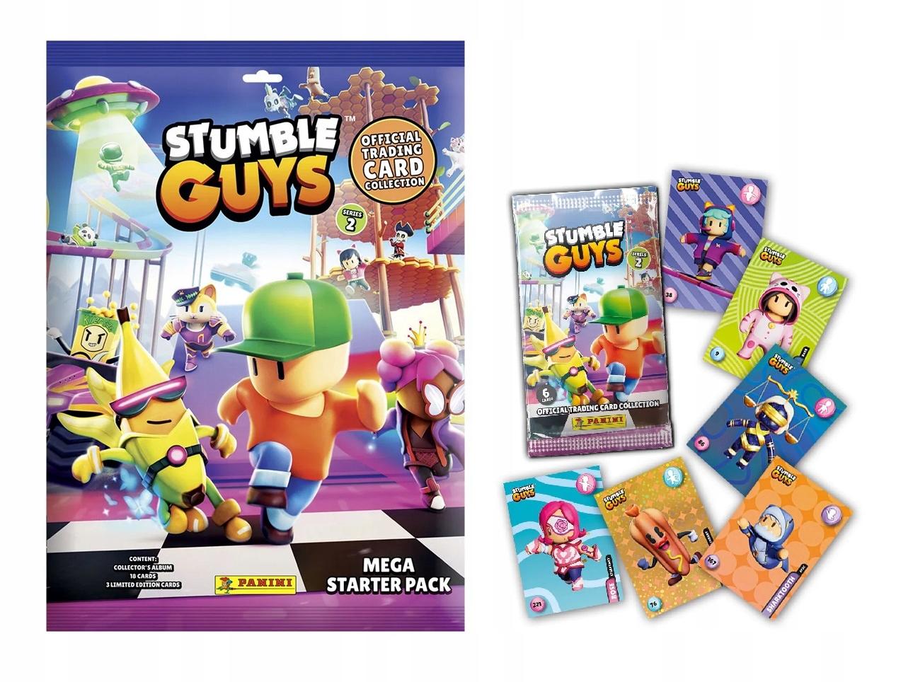 Panini mega štartovacia súprava stumble guys 2 tctrading cards