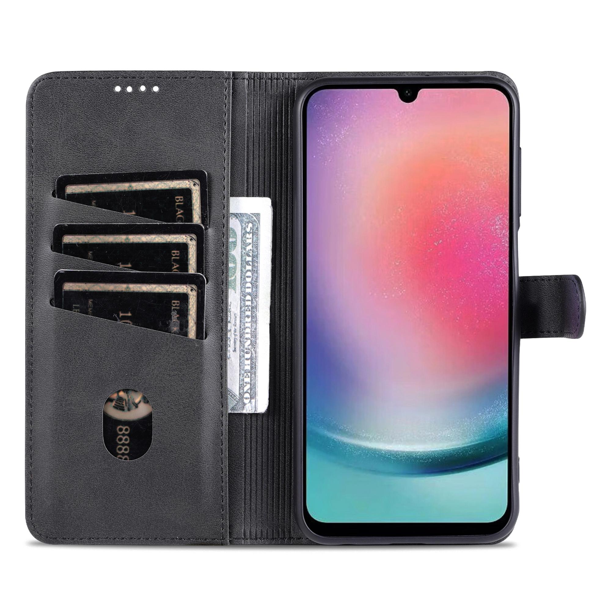 

AZNS For Samsung Galaxy A35 5G Leather Phone Case Wallet Flip Phone Cover Blue