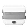Electric Lunch Box 2 Layers 4 Stainless Steel Inner Liner Portable Leakproof Heated Lunch Box for