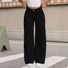 Plus Size Light Blue Denim Jeans Women High Waist Straight Leg Loose Fit Casual Trousers