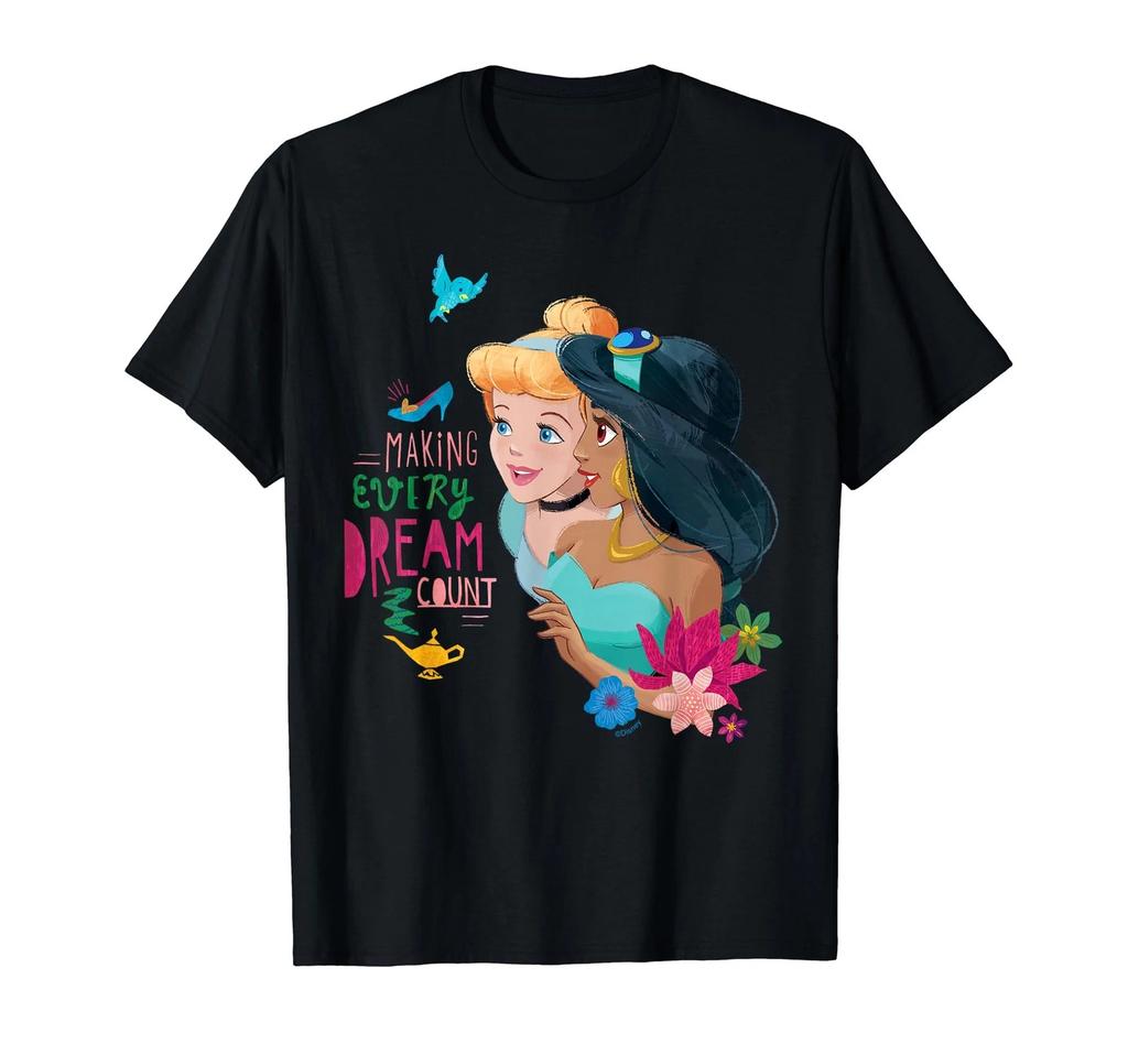 Disney Princess Cinderella Jasmine Making Every Dream Count T-Shirt_