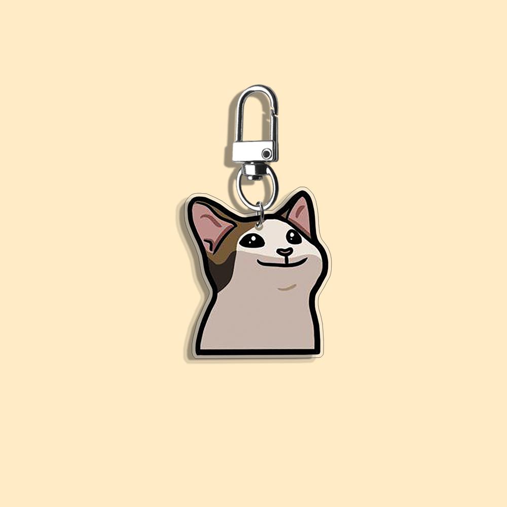 Funny Cat Keychain Student Gift Bag Women's Bag Cute Things Gift For Best Friends Cartoon