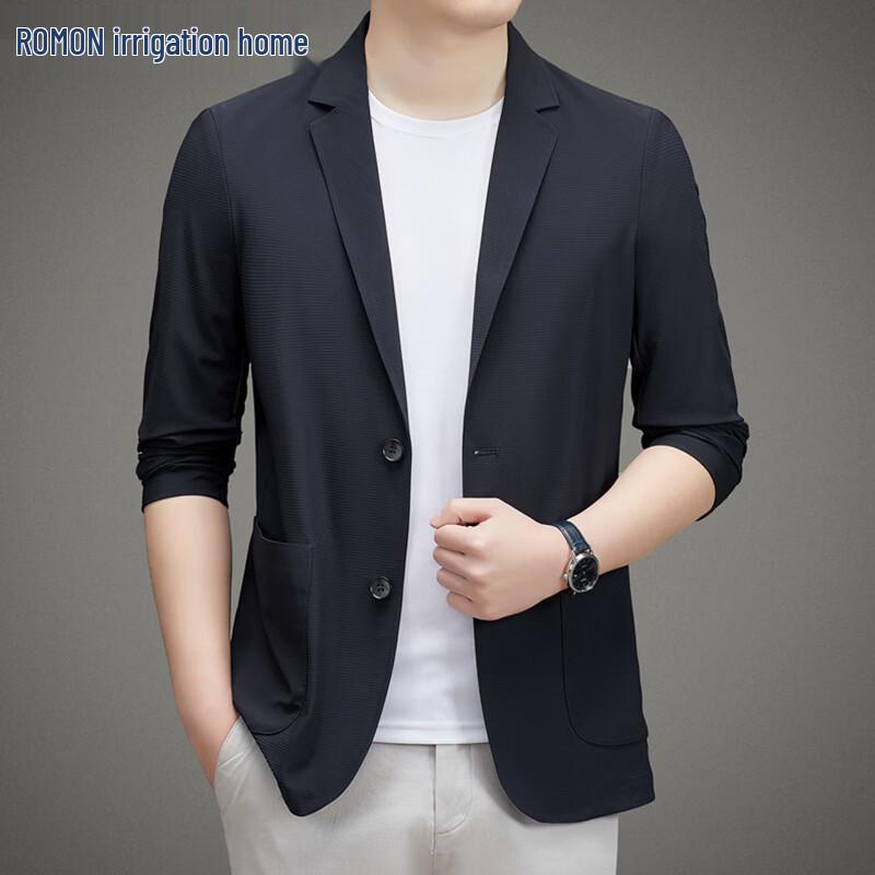 ROMON Men's Ice Silk Sun Protection Blazer