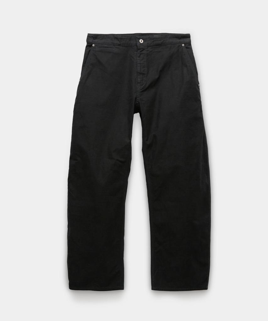 Kueo Washed Curved Cyclist Pants (Washed Black)