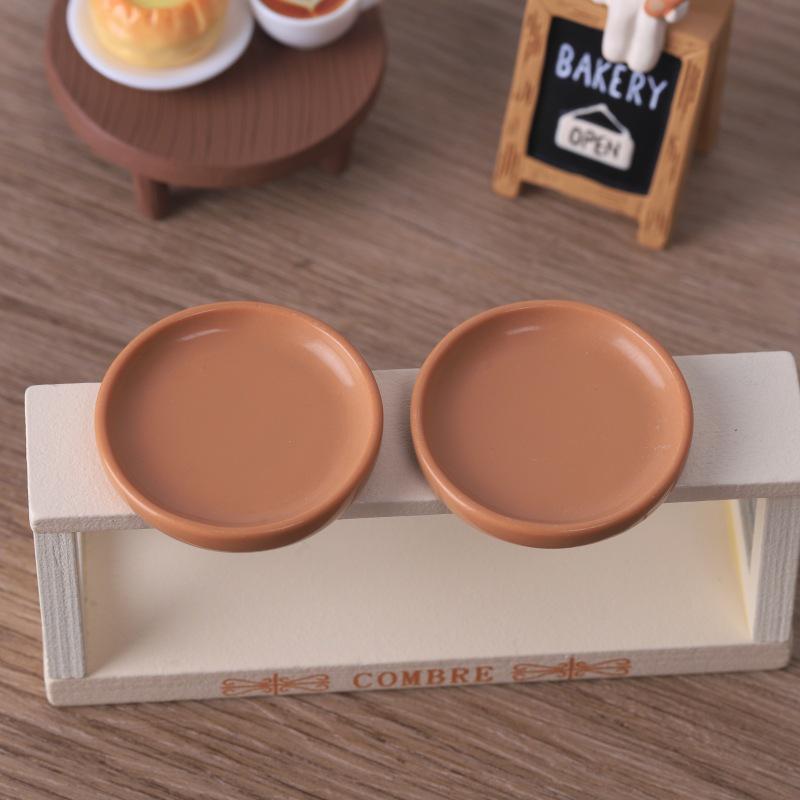 

Миниатюрная тарелка, самодельные украшения для кукольного домика в виде еды, магнит на холодильник в виде подноса, аксессуары для украшений из смолы ручной работы