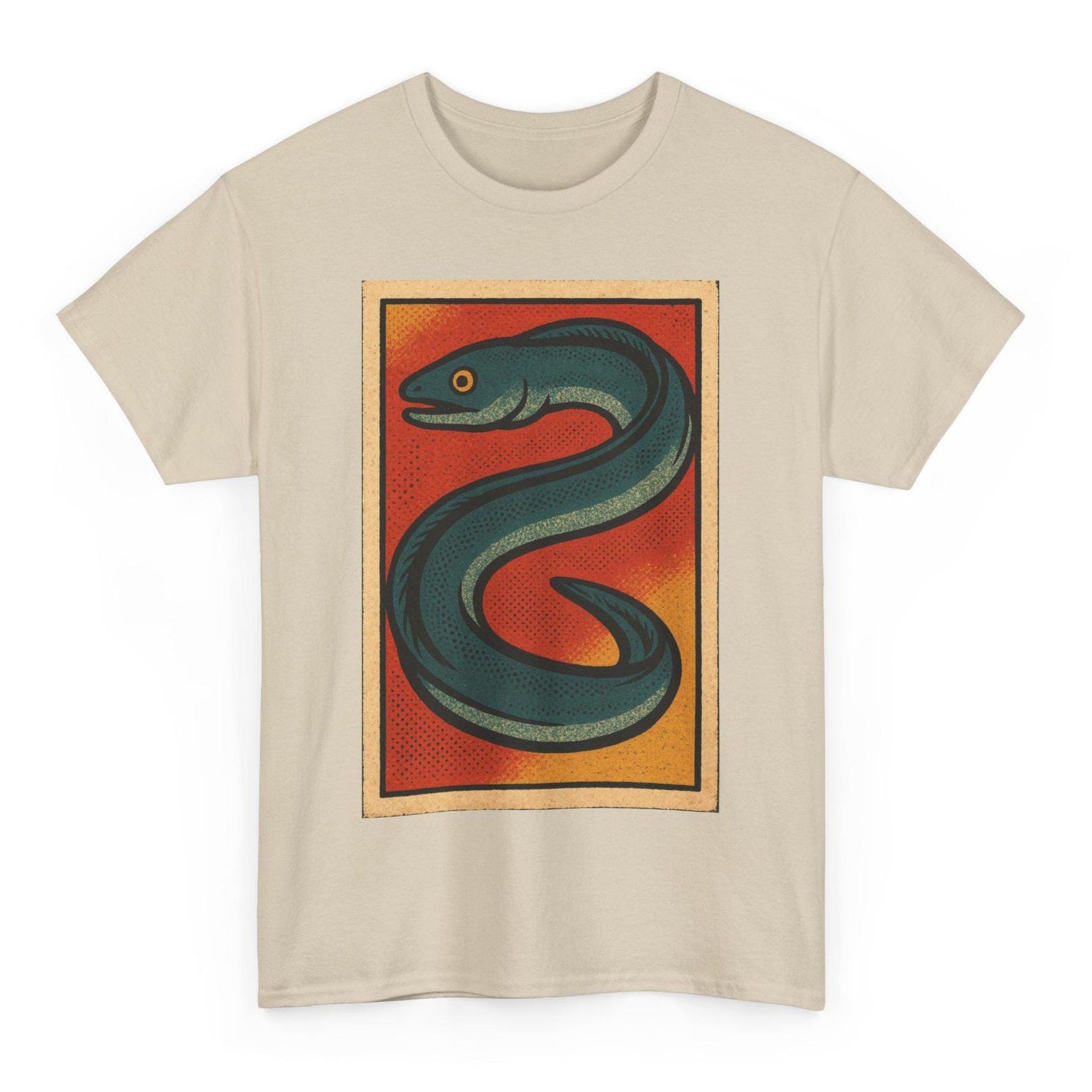 Eel T-Shirt: Retro Comic Funny Meme Unisex Tee L