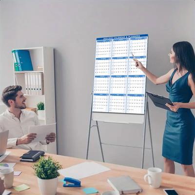 2026 Whiteboardkalender Månadskalender Lätt att använda 12 månaders årlig årsplanerare För dagliga mål och månatlig planering