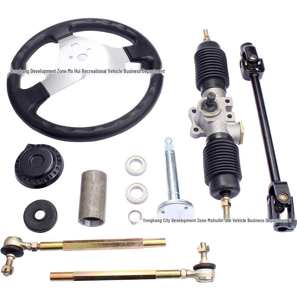 DIY ATV Kart Steering Kit: 300MM Wheel, Gear, Universal Joint. Other