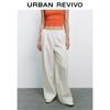 UR Women's Elastic Waist Tie Wide-Leg Pants