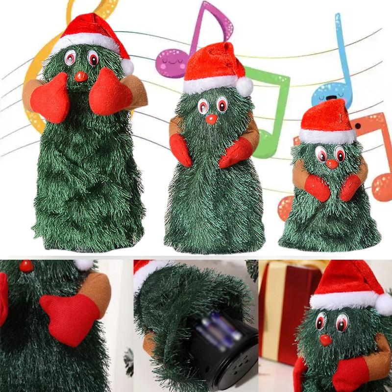 Tree Electric Christmas Rotating Dancing Singing Santa Claus Toys Gift Doll