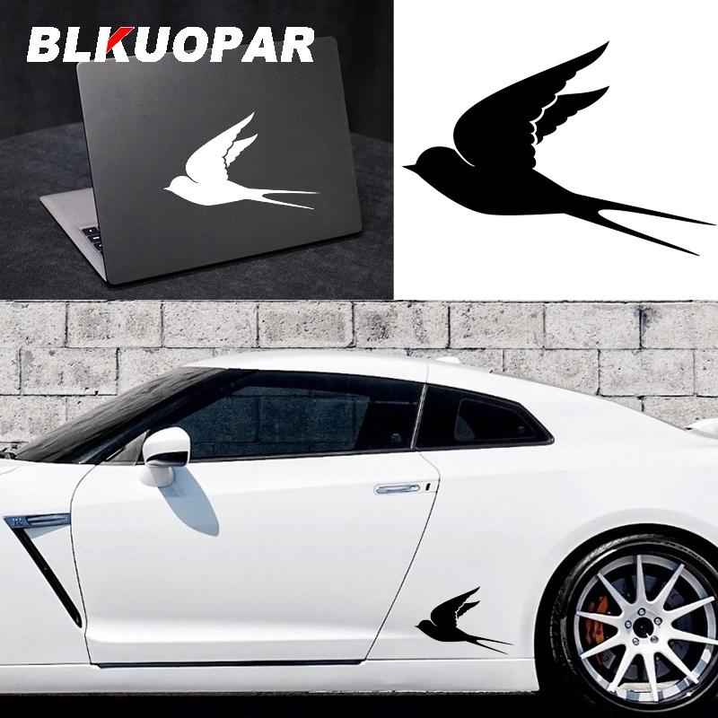 BLKUOPAR for Flying Swallow Silhouette Car Stickers Simple Sunscreen Decals Fashionable Windshield Vehicle Decor Car Label