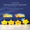 Cute Plush Stars Keychain Fluffy Soft Fun Backpack Bag Pendant Practical Kawaii Yellow Charms Gifts For Kids Jewelry Accessories
