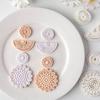 Ear Rings Epoxy Mould Bohemian Geometric Earrings Mold Handmade Ear Pendant Silicone Molds for Craft Enthusiasts