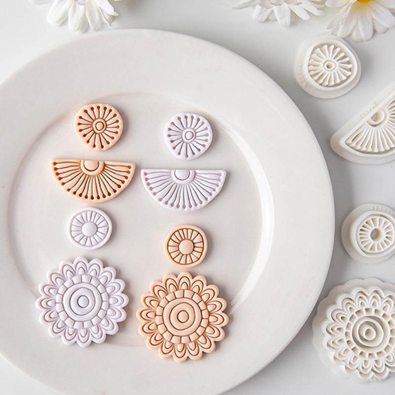 Ear Rings Epoxy Mould Bohemian Geometric Earrings Mold Handmade Ear Pendant Silicone Molds for Craft Enthusiasts