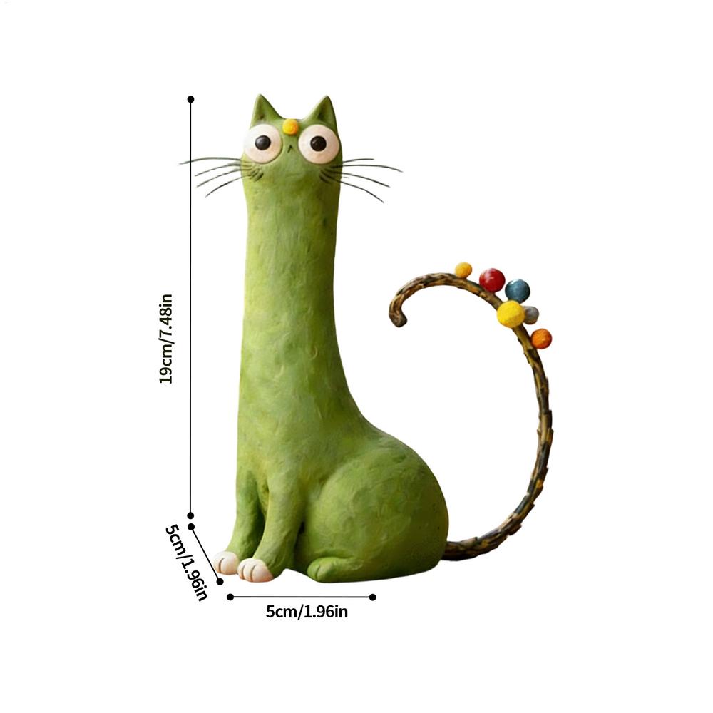 Cute cat shaped flower vase Long-Necked Cat Vase universal dried flowers vase A whimsical cat vase cat-themed decorative vase