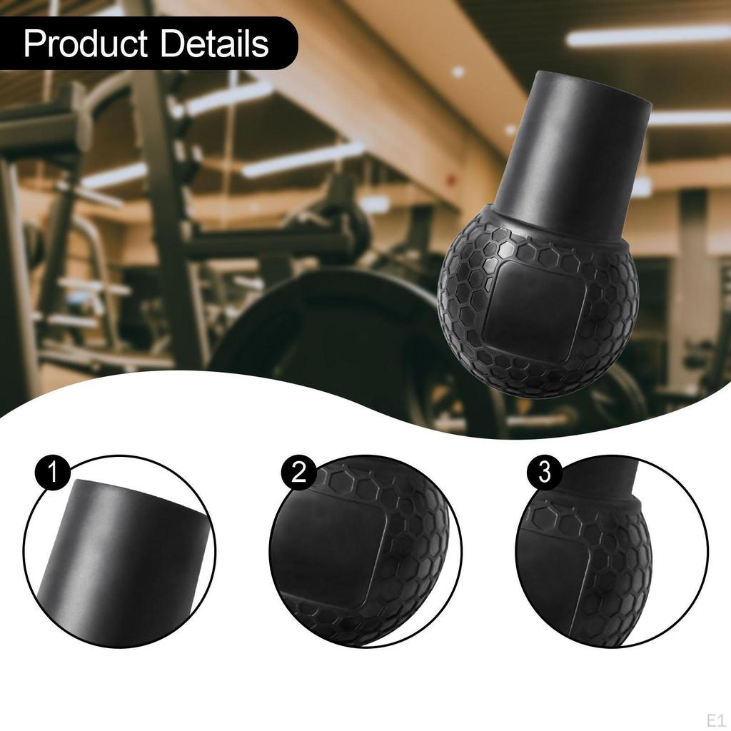 Base Attachment for Barbell Portable Floor Swivel Adults Rubber Ball Fits 2.36 Inch Bar