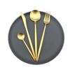 4 Pcs/Set Pure Matte Gold Dinnerware Knife 410 Stainless Steel Western Cutlery Durable Kitchen Food Tableware Dinner Set