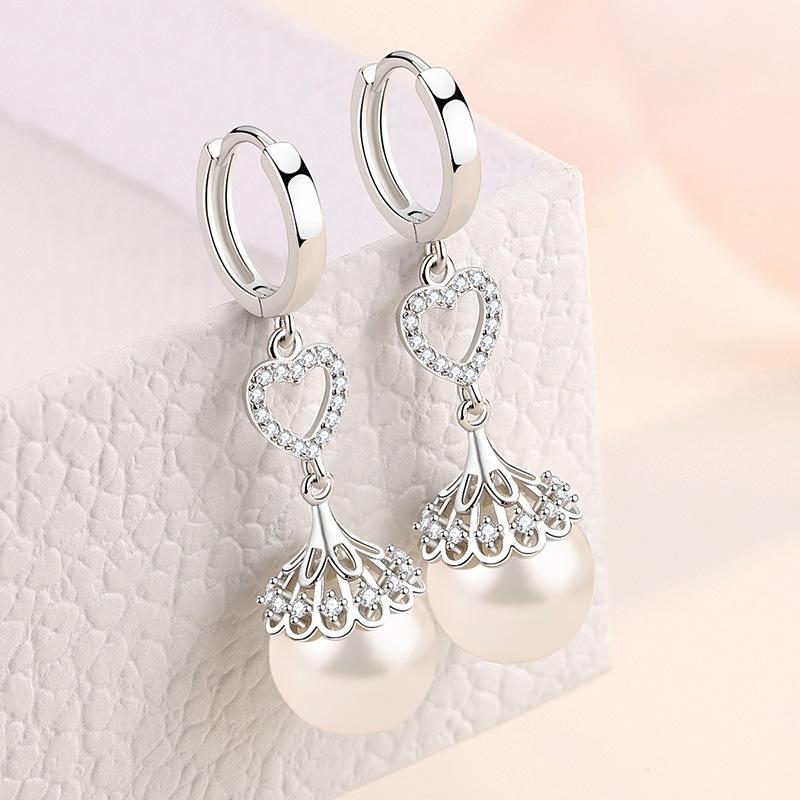 Lindon Kupferlegierung Zirkon Ohrringe Tropfen Ohrringe für Frauen Hochzeit Party Geschenke