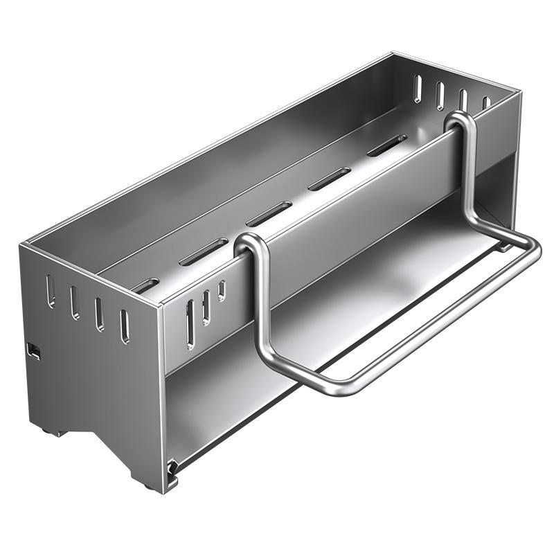 Multifunctional Kitchen Organizer for Dishcloths, Scouring Pads, Sponges, and Steel Wool Storage.