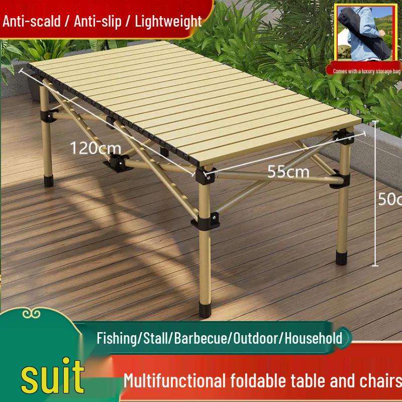 Portable Folding Table & Chair Set for Camping, Picnic, and More - Lightweight & Multi-Purpose