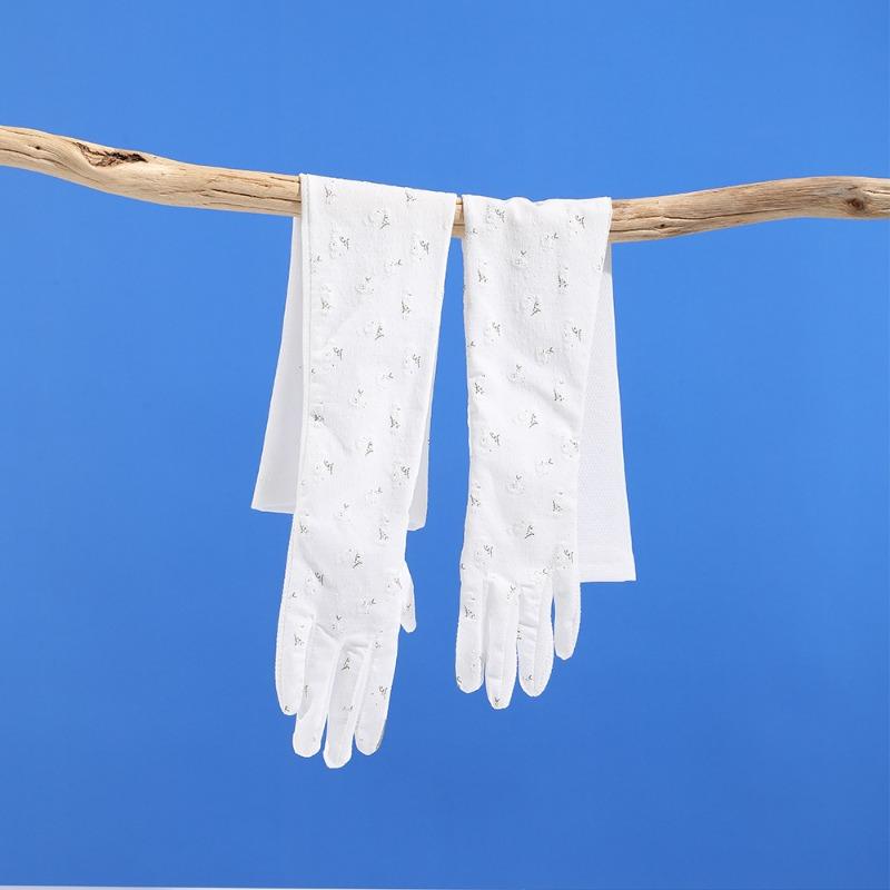 Ice Sleeve Sunscreen Gloves Ladies Summer Sleeves UV Protection Hand Sleeves Ice Silk Sleeves Cool Driving Outdoor Ice Sleeves