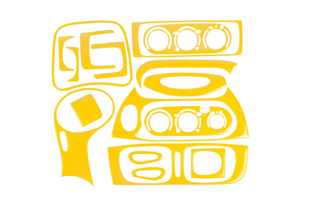 

Накладки на панель 1999-2003 (жовтий колір) для Renault Megane I