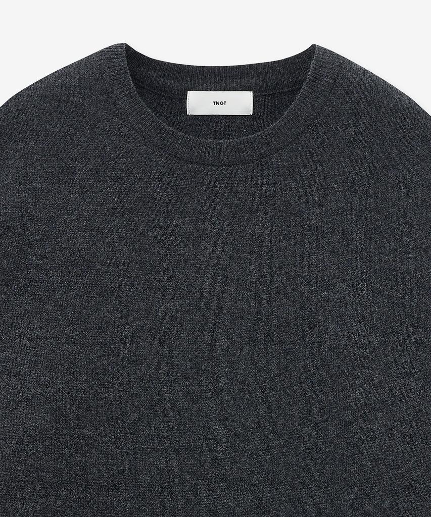 Tienjiti Wool Blended Round Neck Sweater (Dark Gray) Tnsw5F105Cg