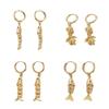 Stylish Fish Earrings Crafted from Premium Copper Unique Ear Rings Accessory Ideal for Ocean Loving Fashion Enthusiasts